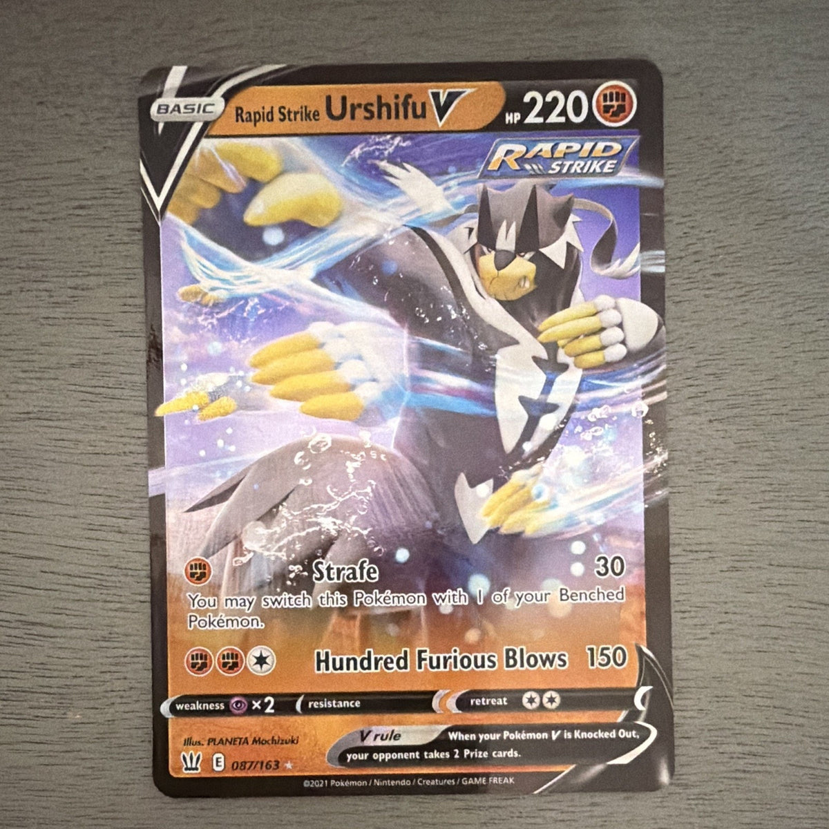 Rapid Strike Urshifu V SWSH107 Sword & Shield Promo Holo English HP 220