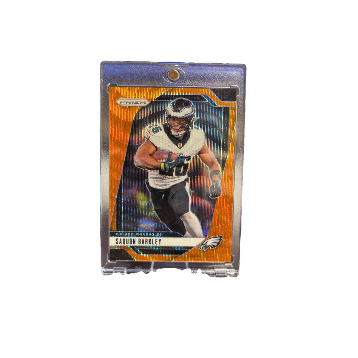 Saquon Barkley 2024 Panini Prizm #232 Orange Wave /60 OPOY/SB Champ