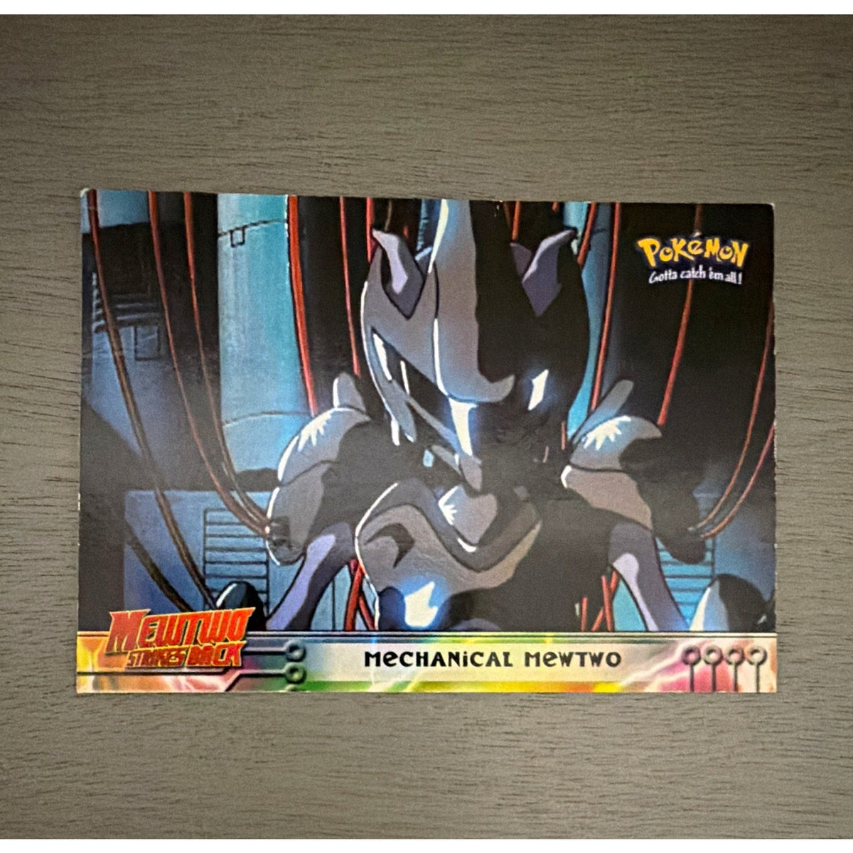 Topps Pokémon Mewtwo Strikes Back 1999 #6 Mechanical Mewtwo Movie Animation