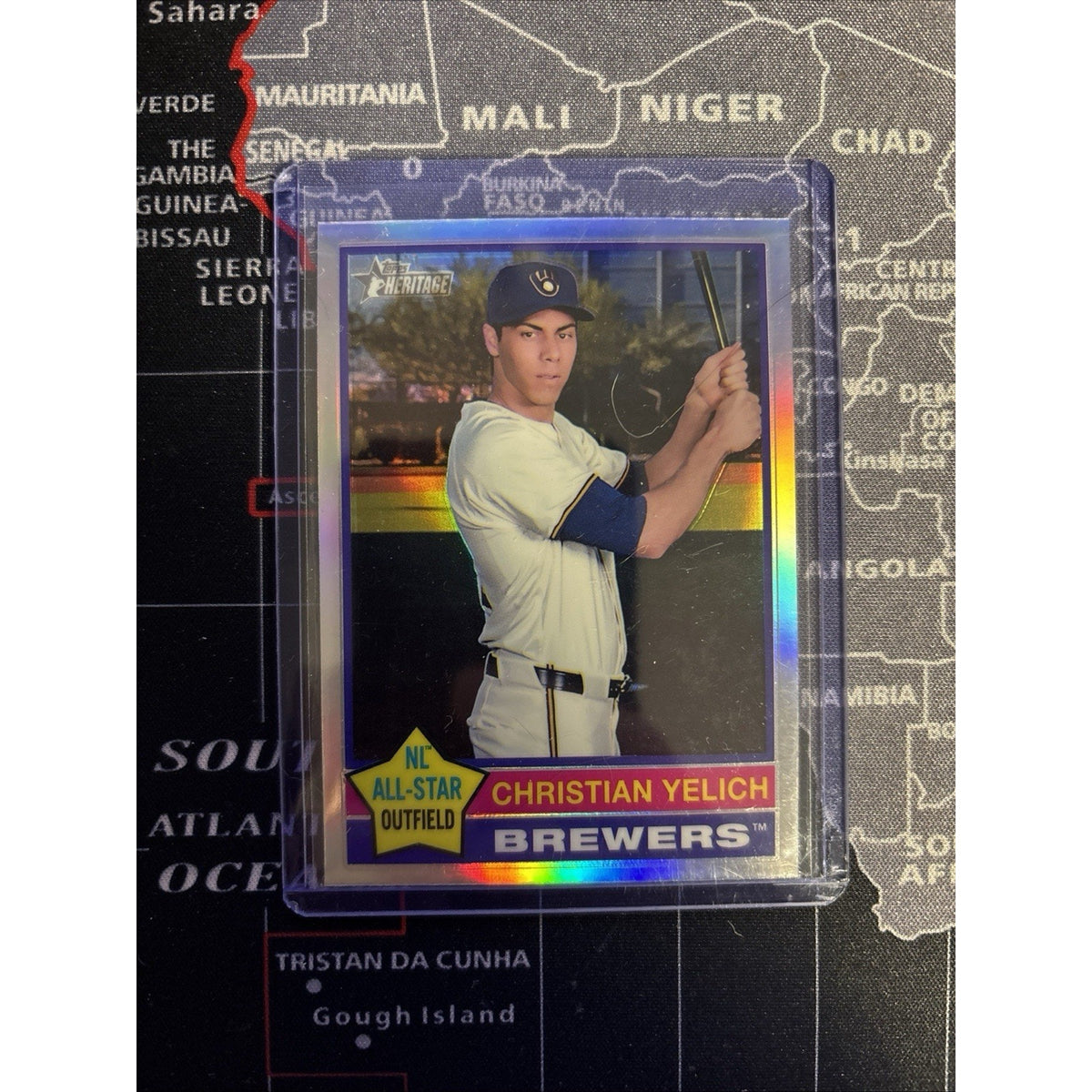 2025 Topps Heritage - Christian Yelich #10 Chrome Refractor