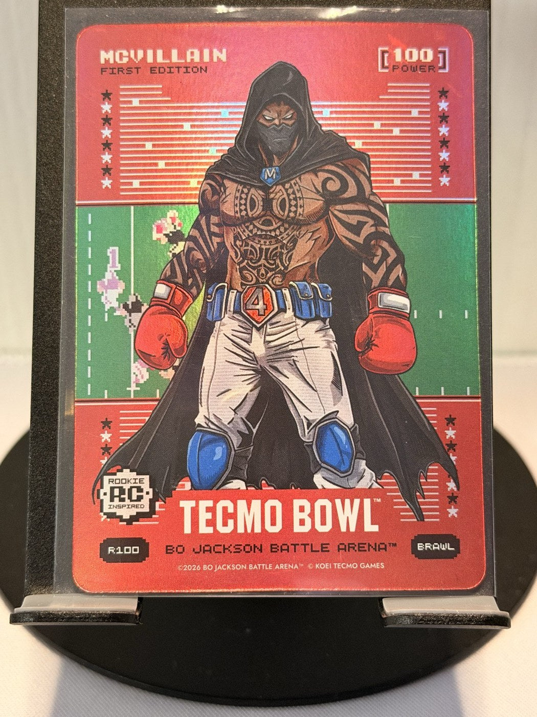 2026 Bo Jackson Battle Arena McVillain First Edition Brawl #R100 Power 100 (front)