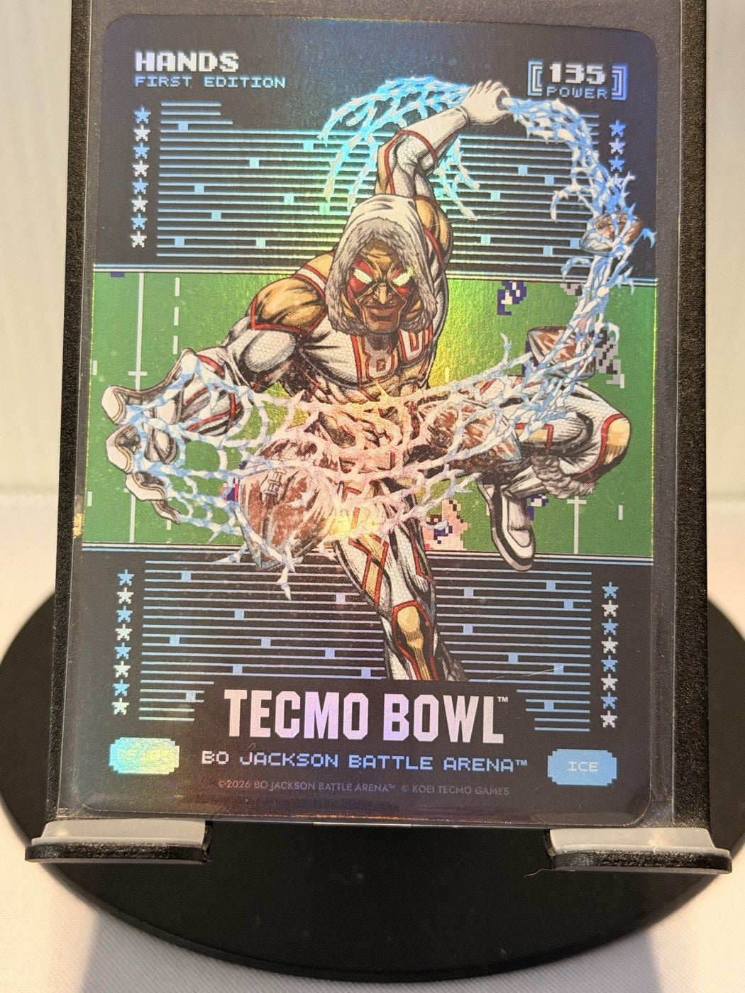 2026 Bo Jackson Battle Arena Hands First Edition Ice #BF181 Power 135 (front)