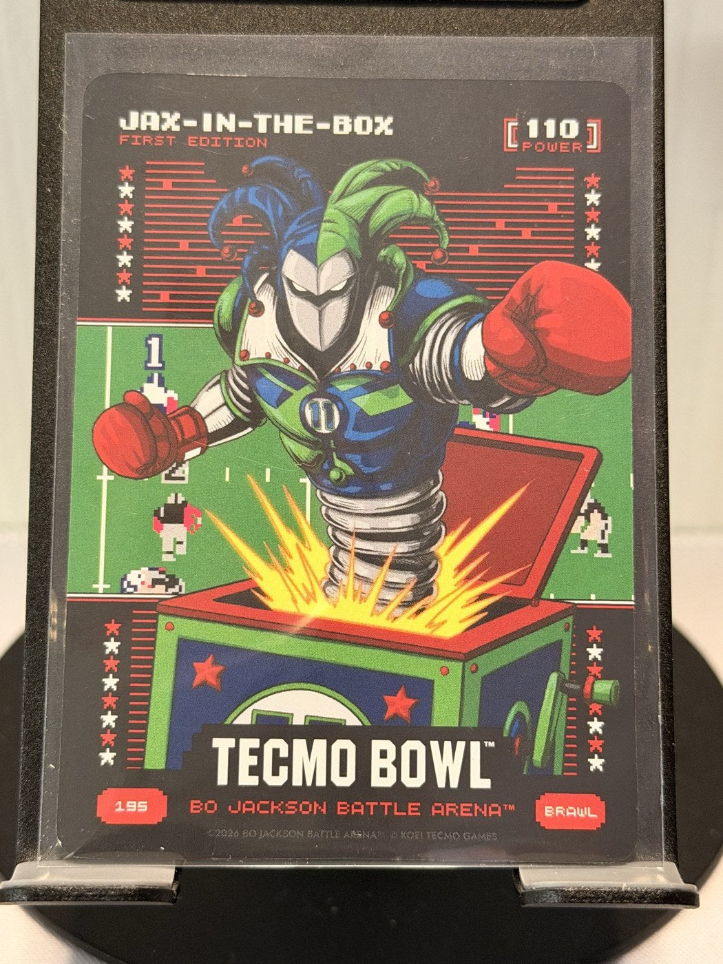 2026 Bo Jackson Battle Arena Jax-in-the-Box First Edition Brawl #195 Power 110 (front)