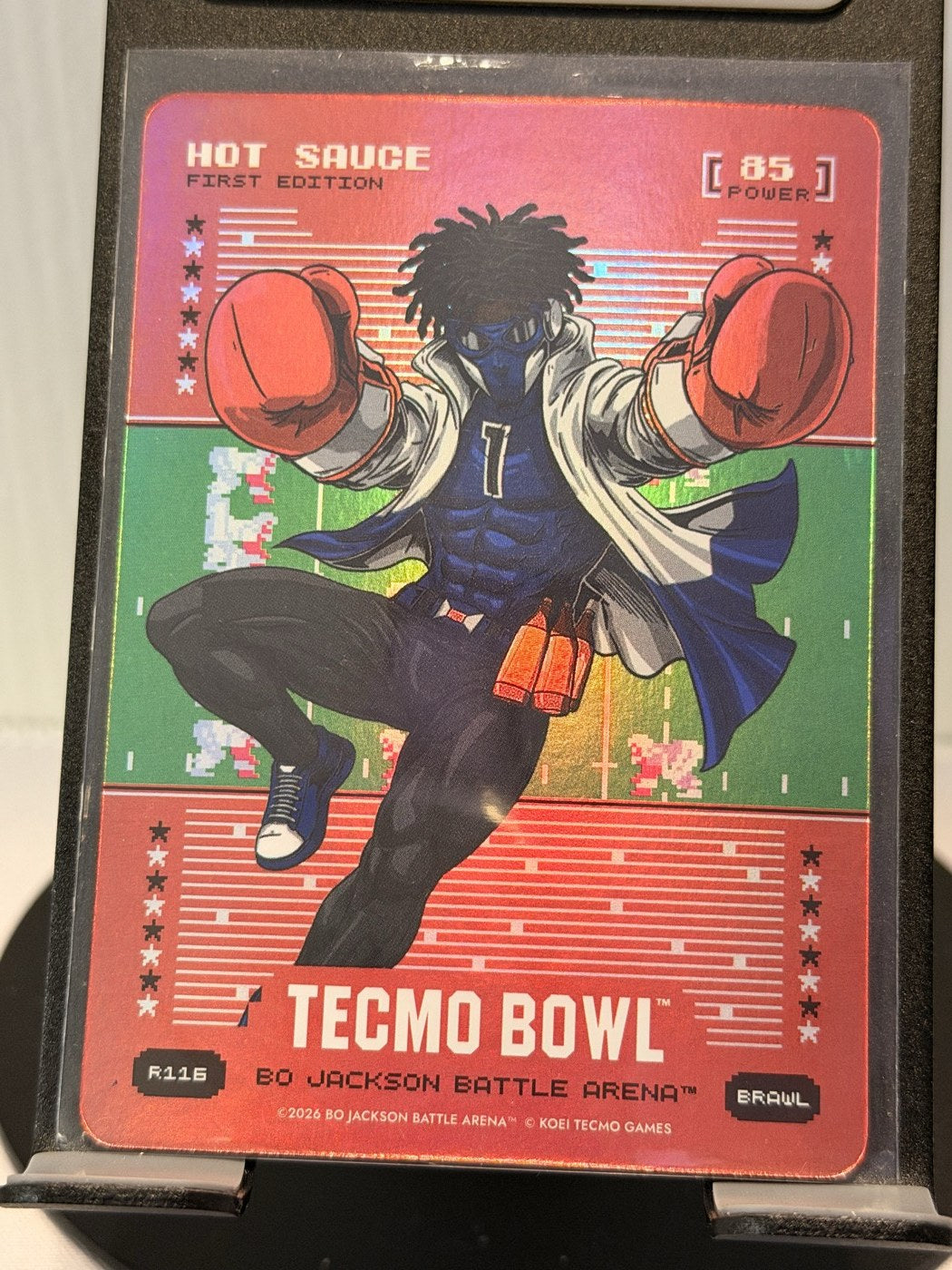 2026 Bo Jackson Battle Arena Hot Sauce First Edition Brawl #R116 Power 85 (front)