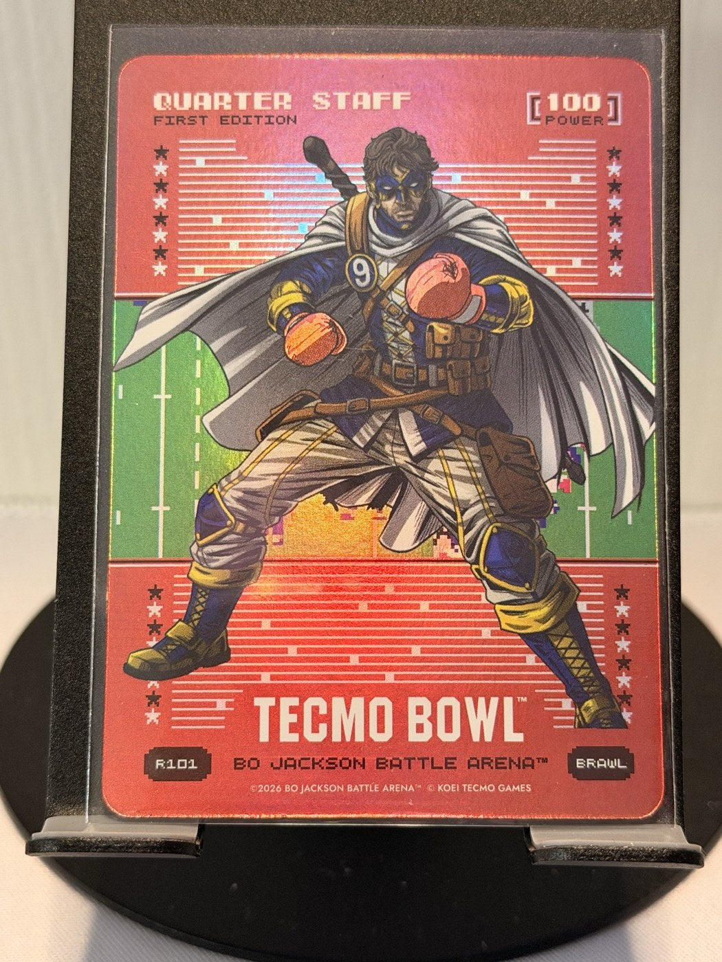 2026 Bo Jackson Battle Arena Quarter Staff First Edition Brawl #R101 Power 100 (front)