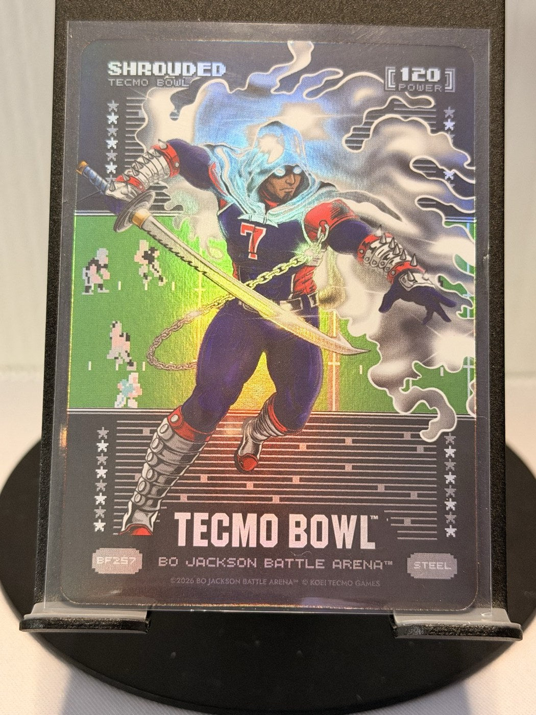 2026 Bo Jackson Battle Arena Shrouded Steel #BF257 Power 120 (front)