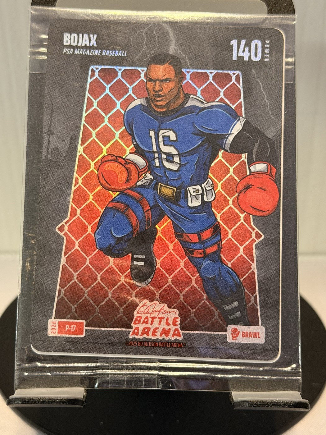 2025 Bo Jackson Battle Arena Bojax PSA Magazine Baseball Brawl #P-17 Power 140 (front)