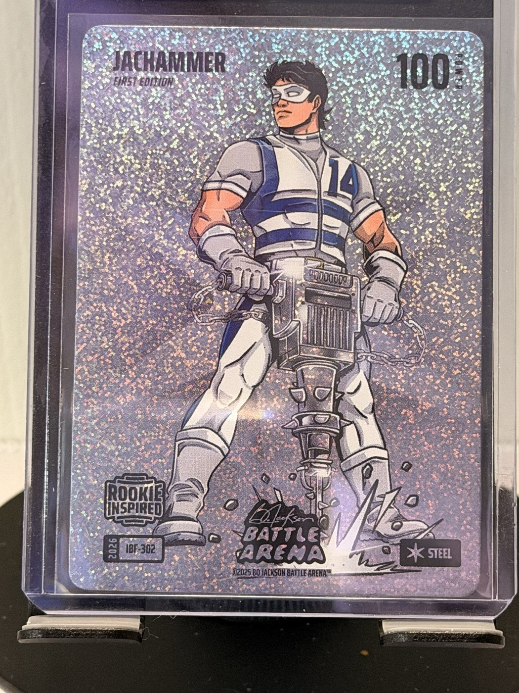 2025 Bo Jackson Battle Arena Jachammer First Edition Steel #IBF-302 Power 100 (front)
