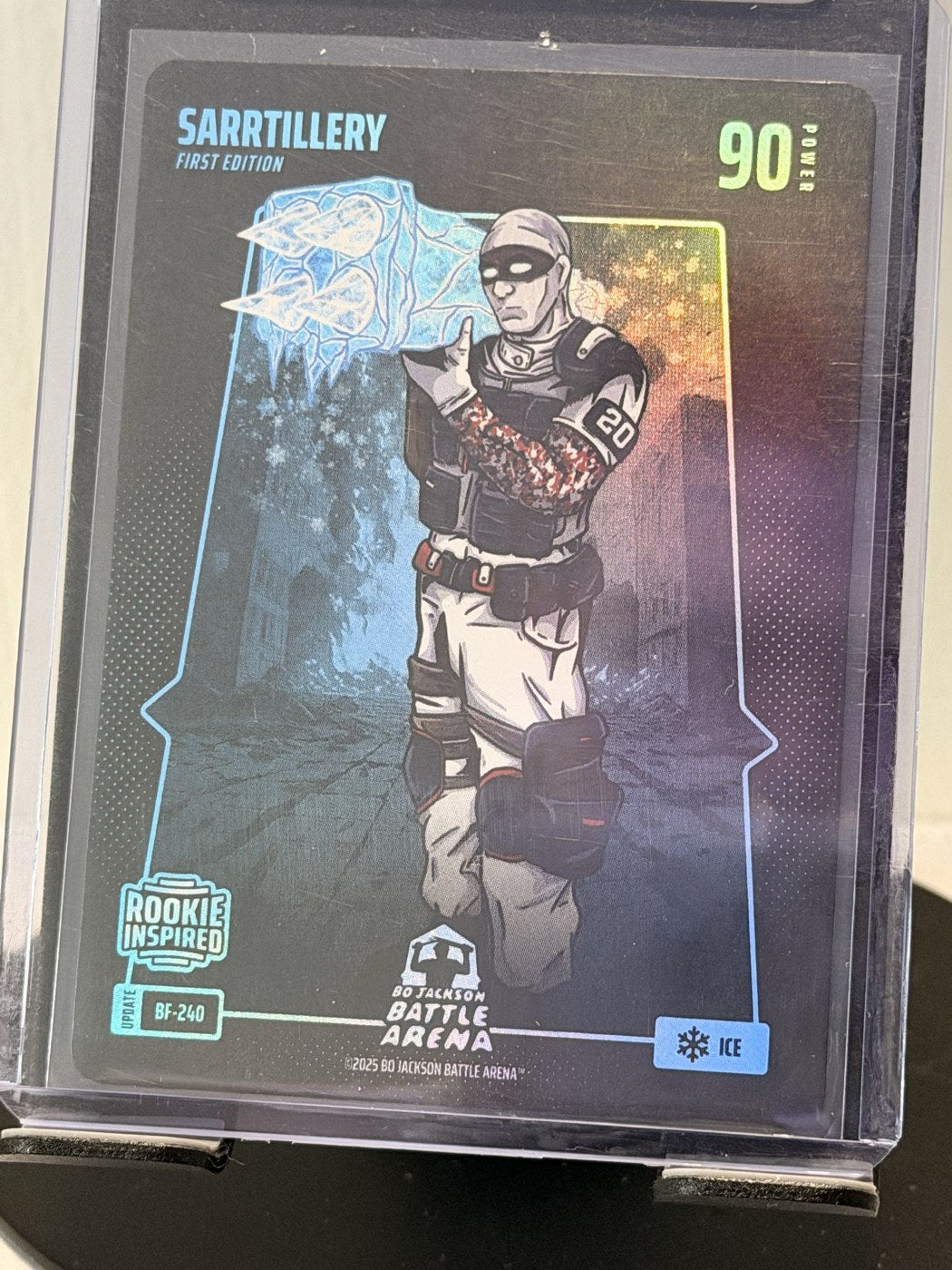 2025 Bo Jackson Battle Arena Sarrtillery First Edition Ice #BF-240 Power 90 (front)