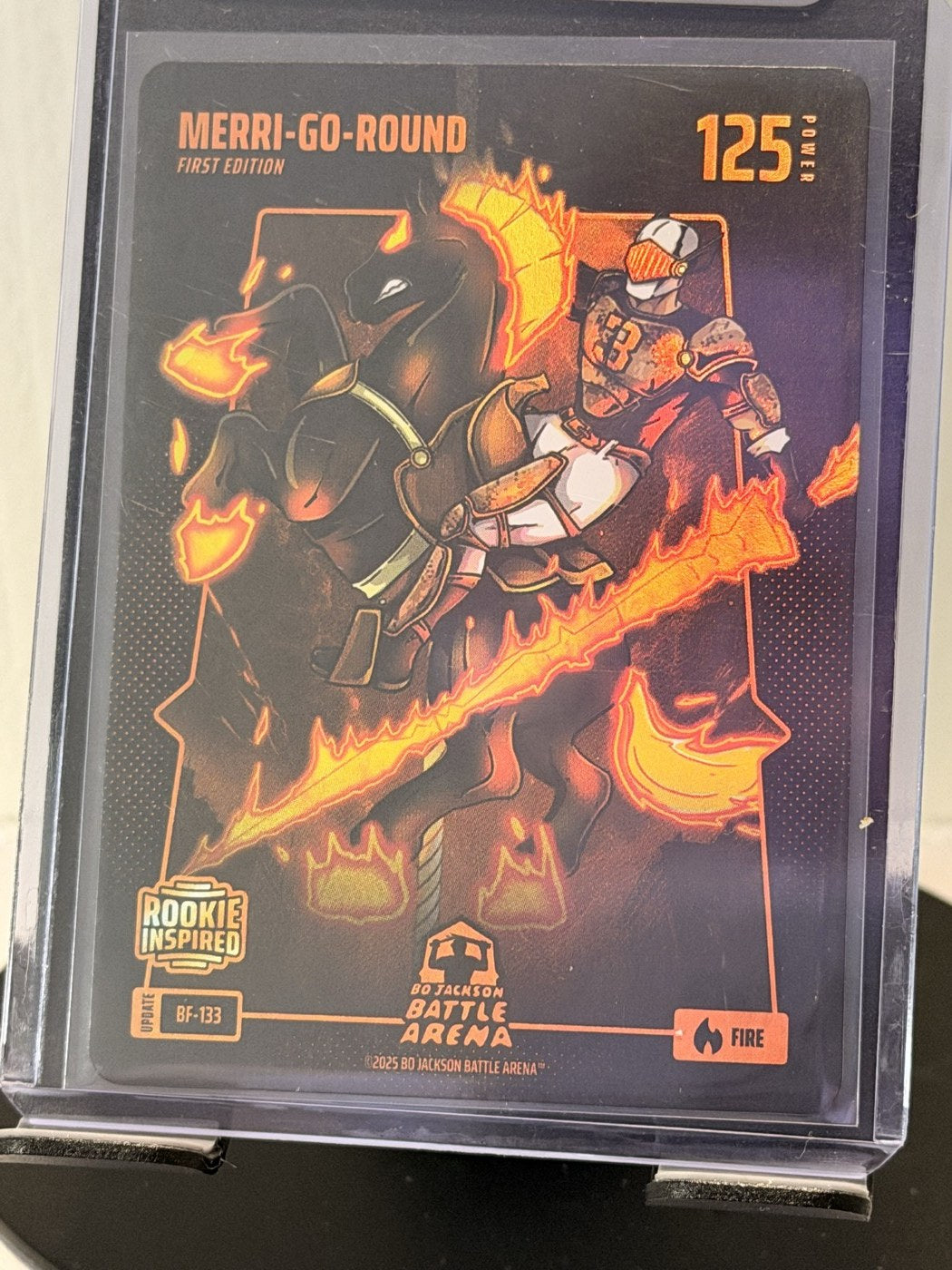 2025 Bo Jackson Battle Arena Merri-Go-Round First Edition Fire #BF-133 Power 125 (front)