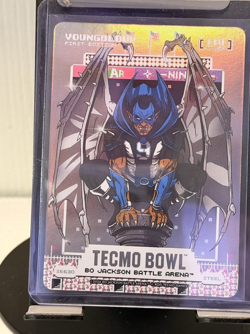 2026 Bo Jackson Battle Arena Youngblood First Edition Steel #SB630 Power 110 (front)