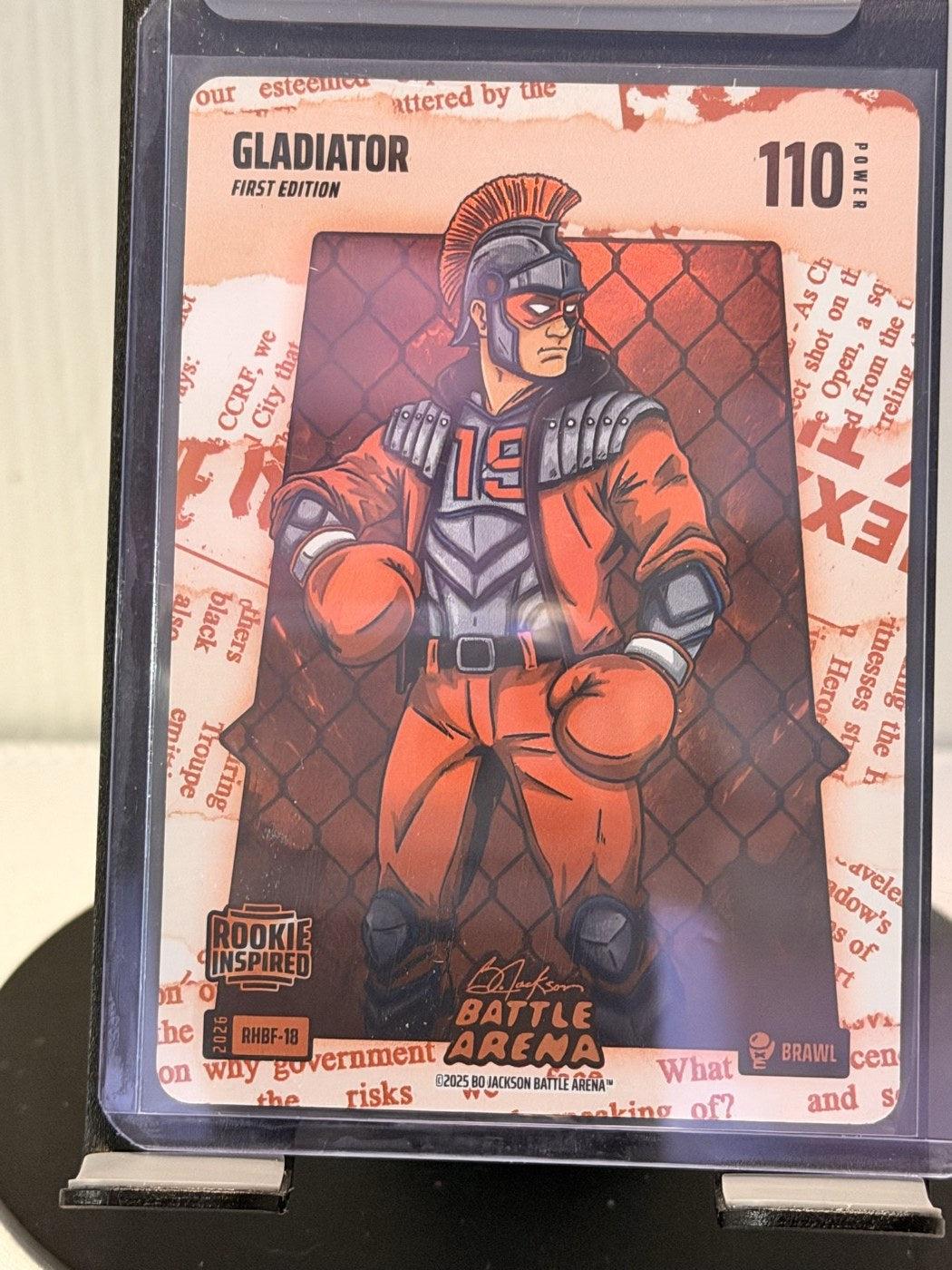 2025 Bo Jackson Battle Arena Gladiator First Edition Brawl #RHBF-18 Power 110 (front)