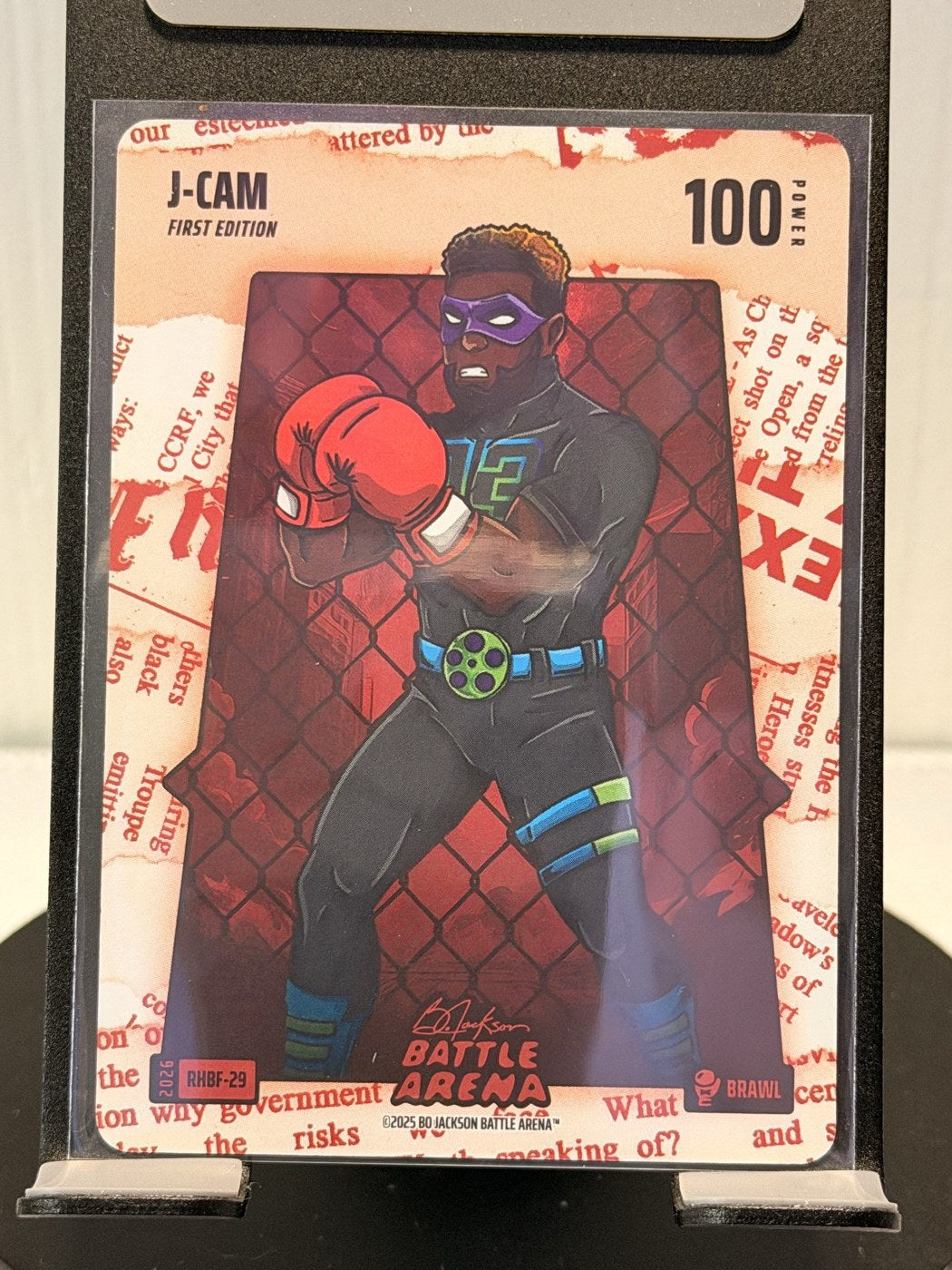 2025 Bo Jackson Battle Arena J-Cam First Edition Brawl #RHBF-29 Power 100 (front)