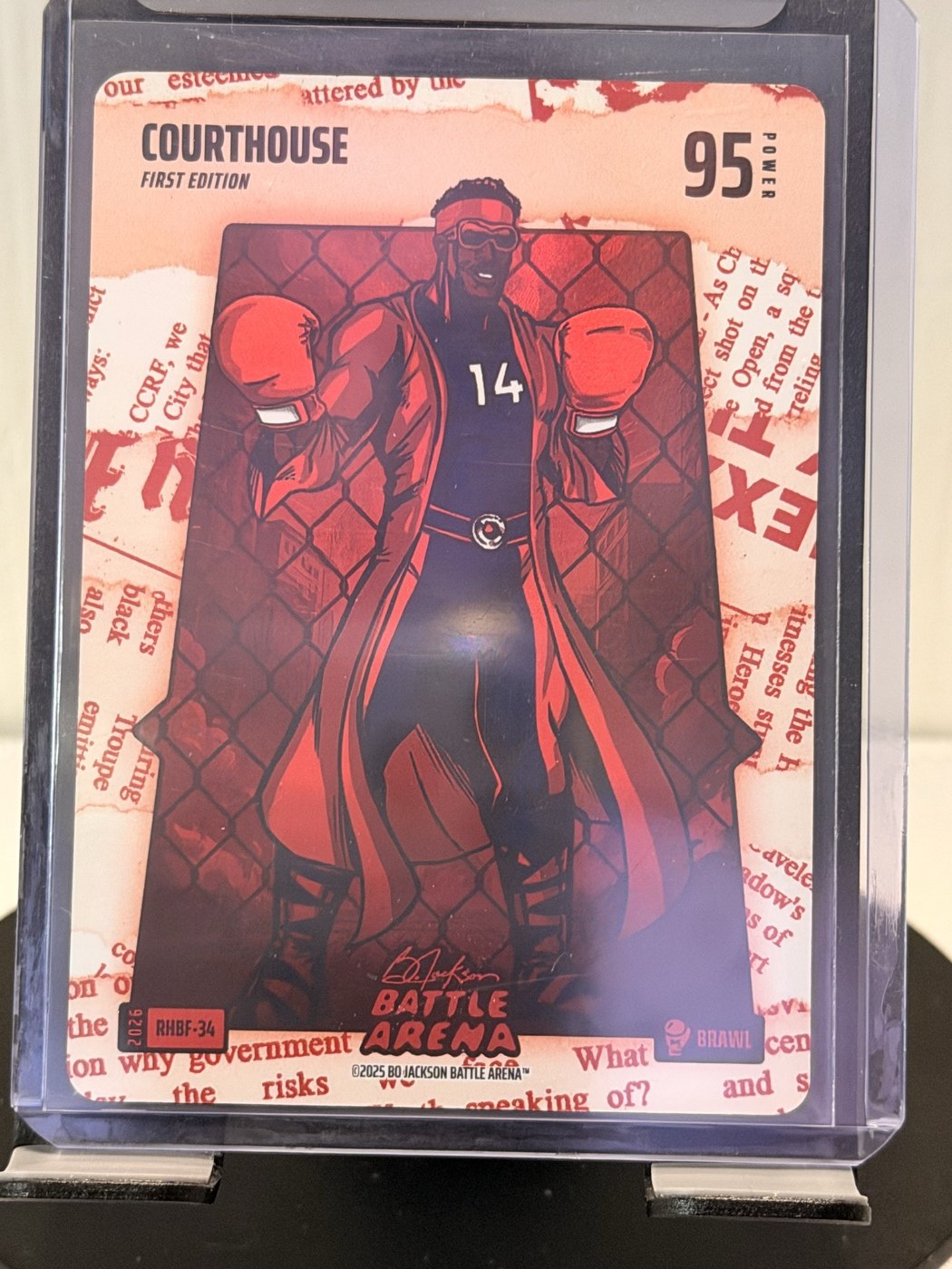 2025 Bo Jackson Battle Arena Courthouse First Edition Brawl #RHBF-34 Power 95 (front)