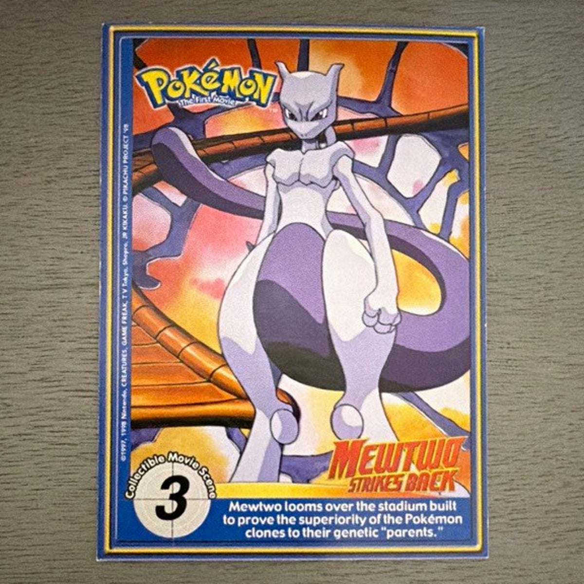 Pokémon Nintendo 1999 2-Card Lot Mewtwo #3 Nidorino #33 First Movie