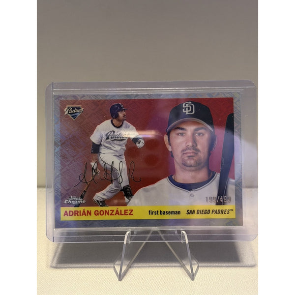Adrian Gonzalez 2026 Topps Chrome (1960s Retro Design) Red Refractor /499 #354