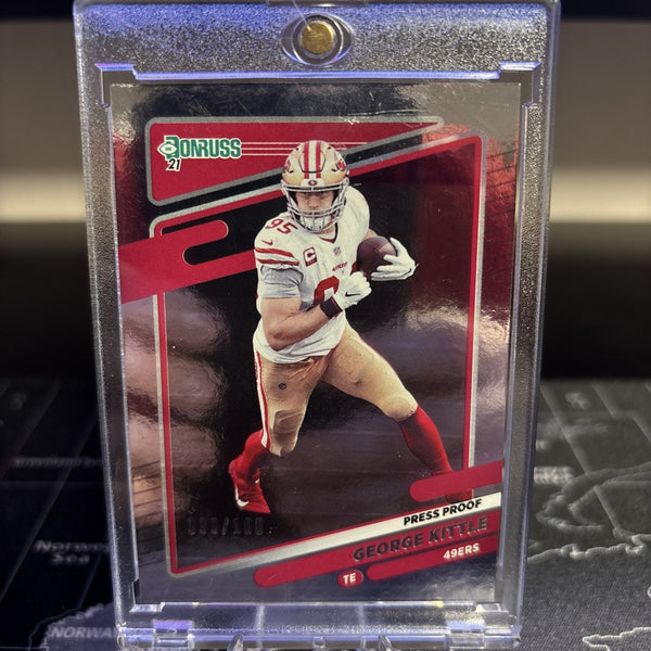 2021 Panini Donruss George Kittle #54 Press Proof Silver /100