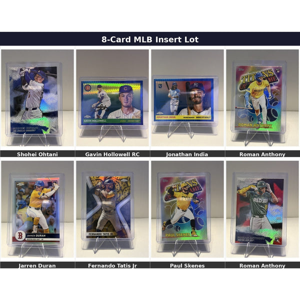 8-Card 2026 MLB Baseball Card Lot - Inserts & Rookies