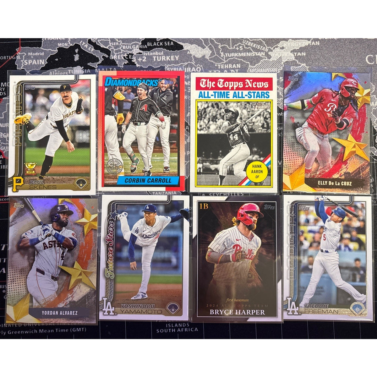 2025 Topps Series-1 8-card LOTSkenes GC, Elly, Corbin, Yamamoto, Harper &More