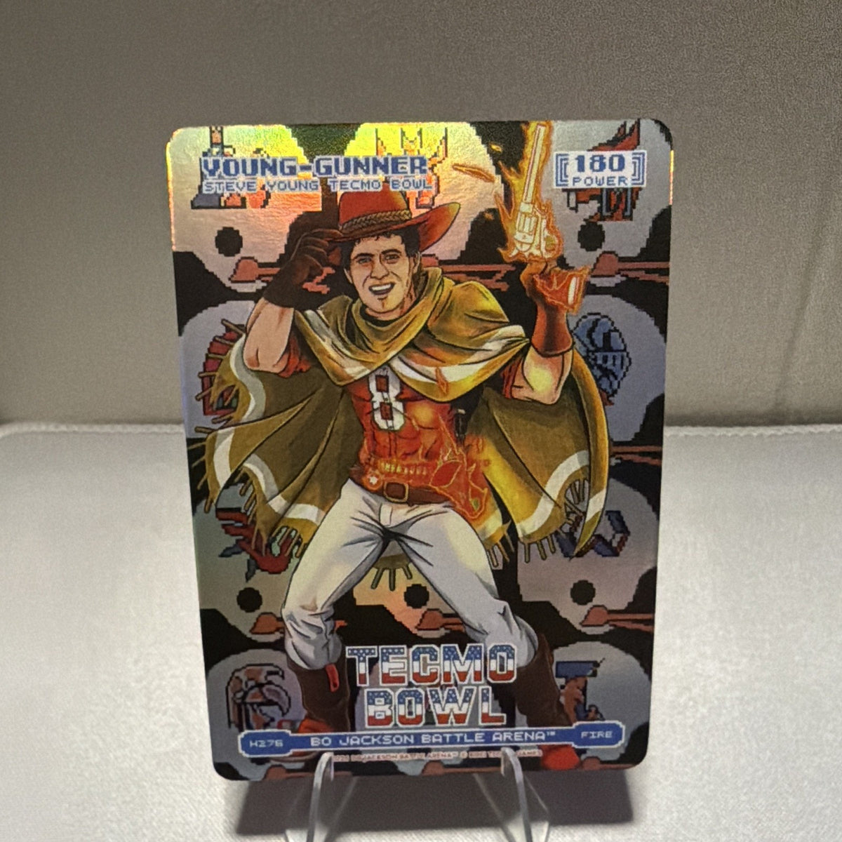 HTH Tecmo Bowl Young Gunner Insert H276 Steve Young/Bo Jackson 49ers Raiders