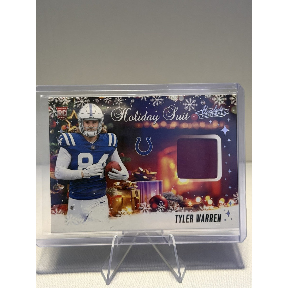 Tyler Warren 2025 Panini Absolute Holiday Suit RC #HS-TWN Indianapolis Colts NM