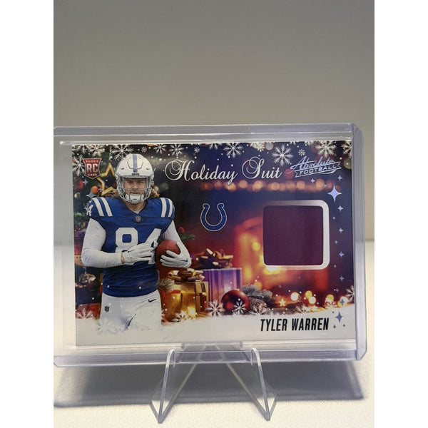 Tyler Warren 2025 Panini Absolute Holiday Suit RC #HS-TWN Indianapolis Colts NM