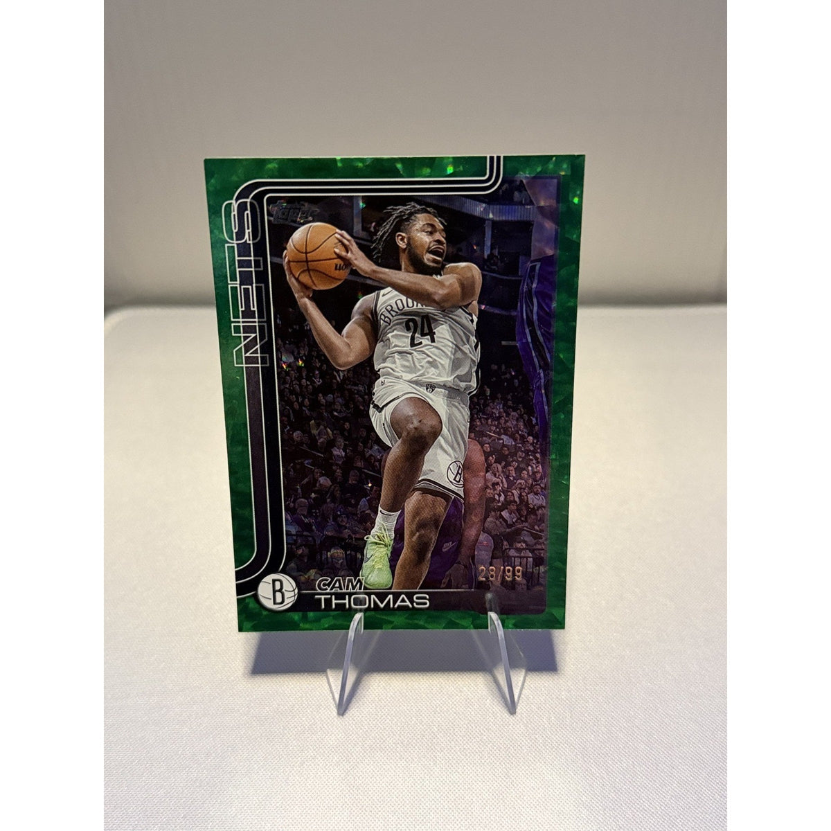 Cam Thomas 2025-26 Topps Green Parallel /99 #11 Brooklyn Nets NM