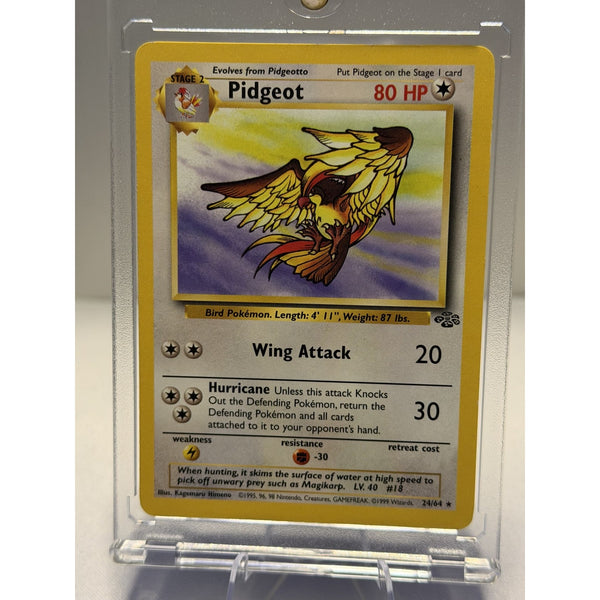 Pidgeot 24/64 Jungle Unlimited Non-Holo Rare WOTC 1999 Pokemon Card NM