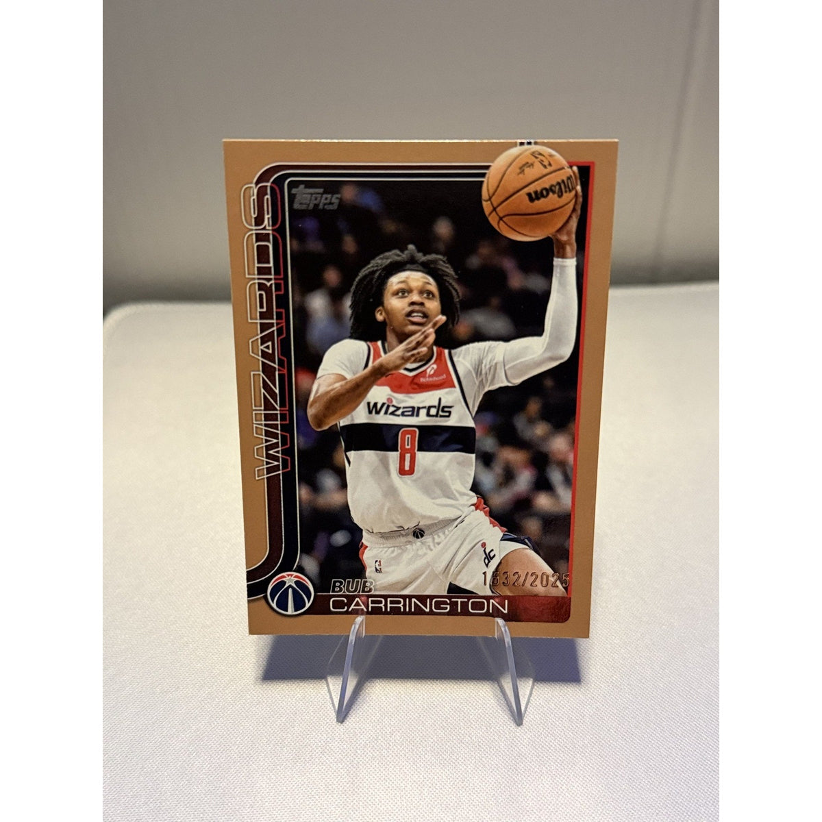 Bub Carrington 2025-26 Topps Bronze Parallel 1532/2025 #97 RC Wizards NM