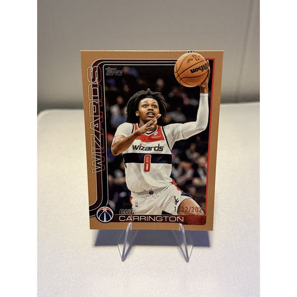 Bub Carrington 2025-26 Topps Bronze Parallel 1532/2025 #97 RC Wizards NM