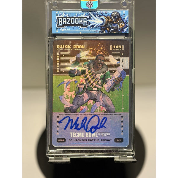 2026 Bo Jackson Battle Arena Quick Draw Mike Quick Debut Ice Auto #MQA6 48/50