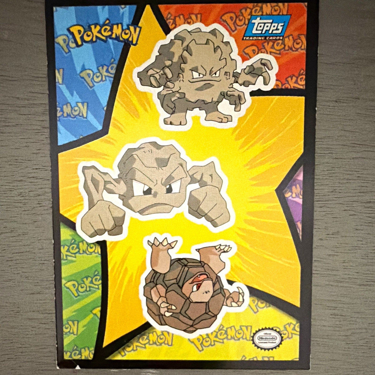 Topps Pokemon Topps Trading Cards Geodude Graveler Golem Rock Regular English