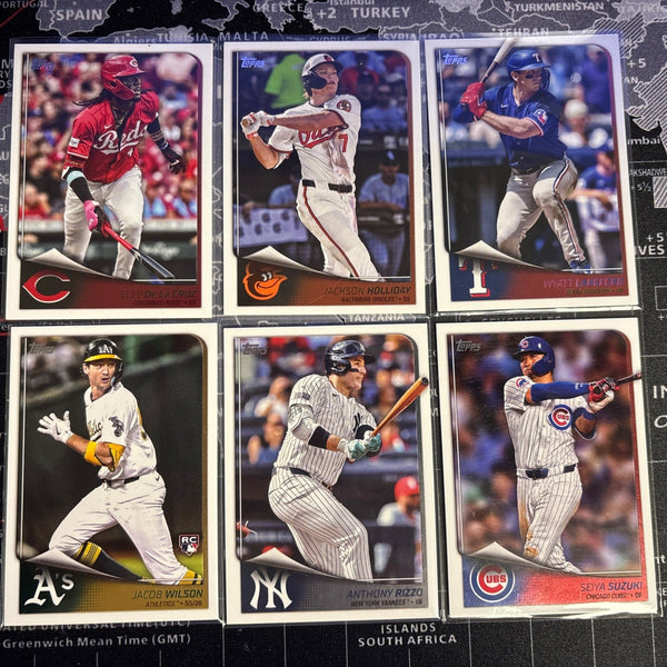 2025 Topps Flagship Collection 6-Card LOT Elly Holliday, Wilson, Rizzo, Suzuki