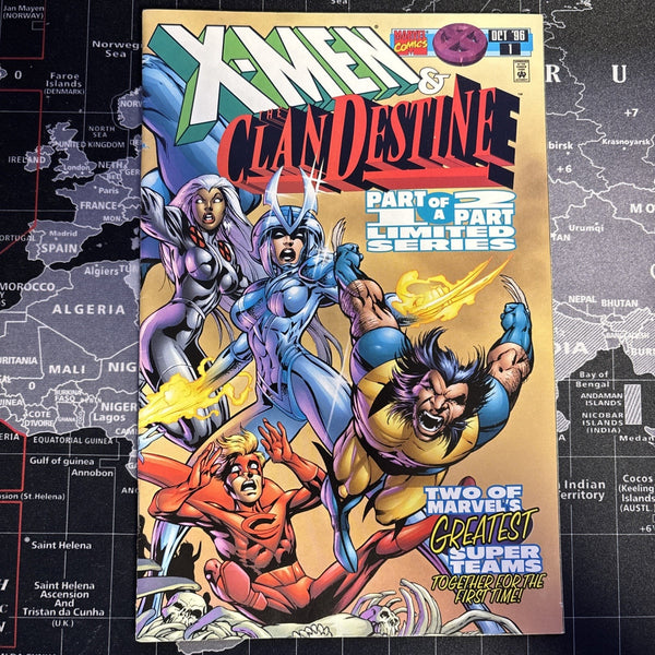 X-Men And The ClanDestine #1 (Part 1 of 2) Marvel Comics Alan Davis 1996 VG+!
