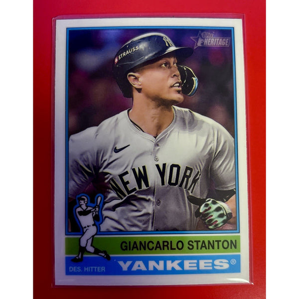 Giancarlo Stanton 2025 Topps Heritage #212 Chrome