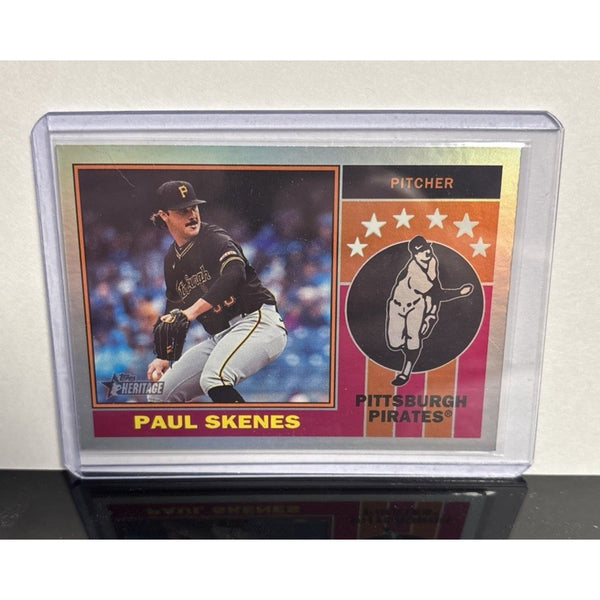 2025 Topps Heritage Paul Skenes #76PI-17 1976 Player Icons Holo Foil SP