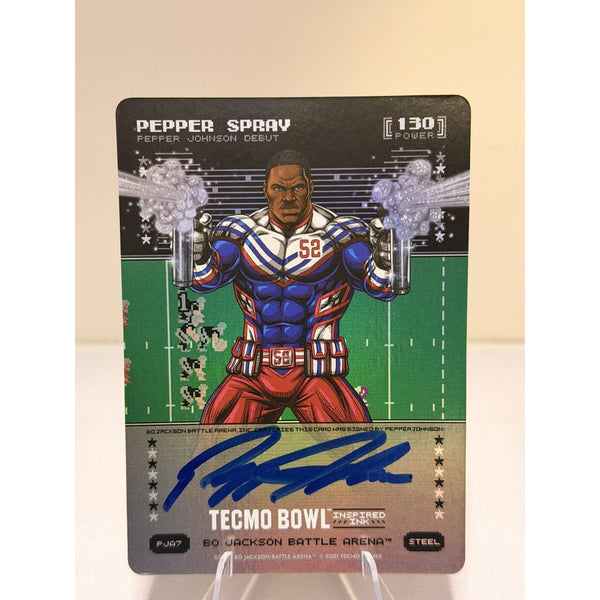 2026 Bo Jackson Battle Arena PEPPER SPRAY Pepper Johnson Debut Steel PJA7 130 Po