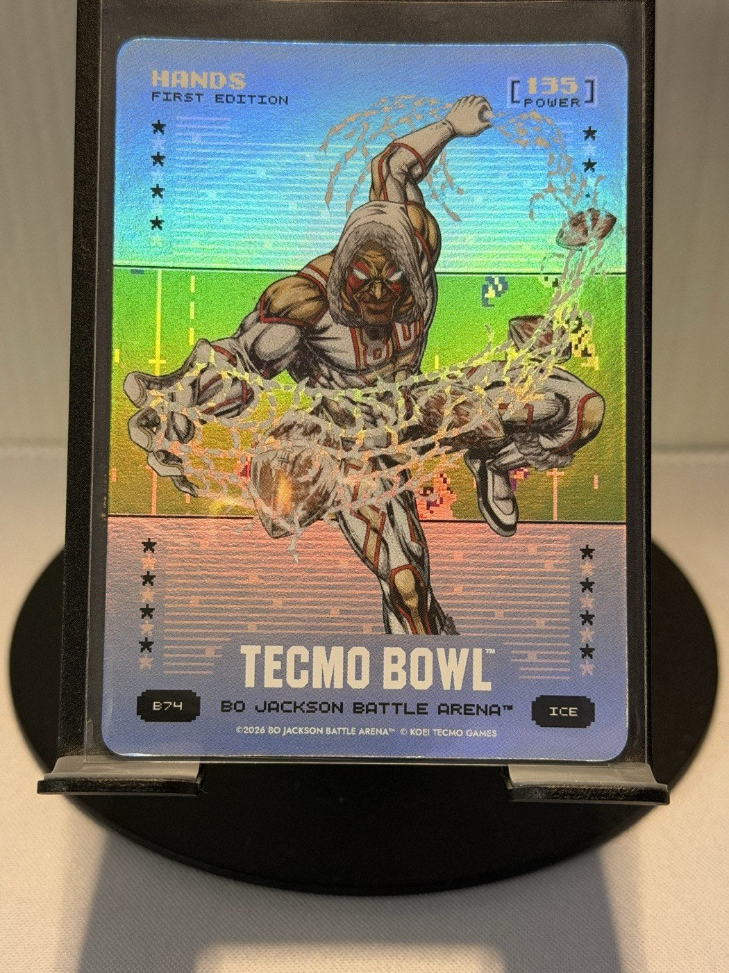 2026 Bo Jackson Battle Arena Hands First Edition Ice #B74 Power 135 (front)