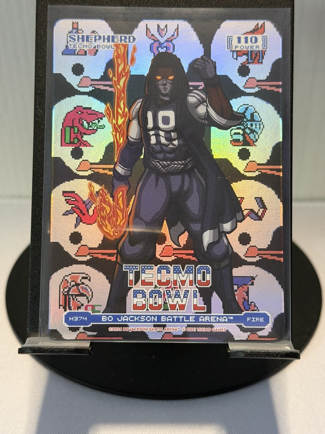 2026 Bo Jackson Battle Arena Shepherd Tecmo Bowl Fire #H374 Power 110 (front)