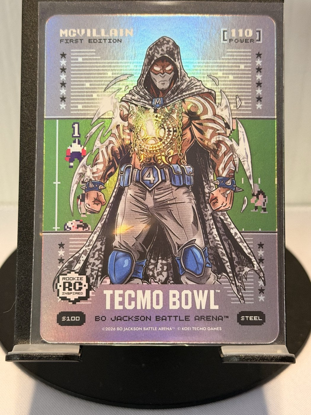 2026 Bo Jackson Battle Arena McVillain First Edition Steel #S100 Power 110 (front)