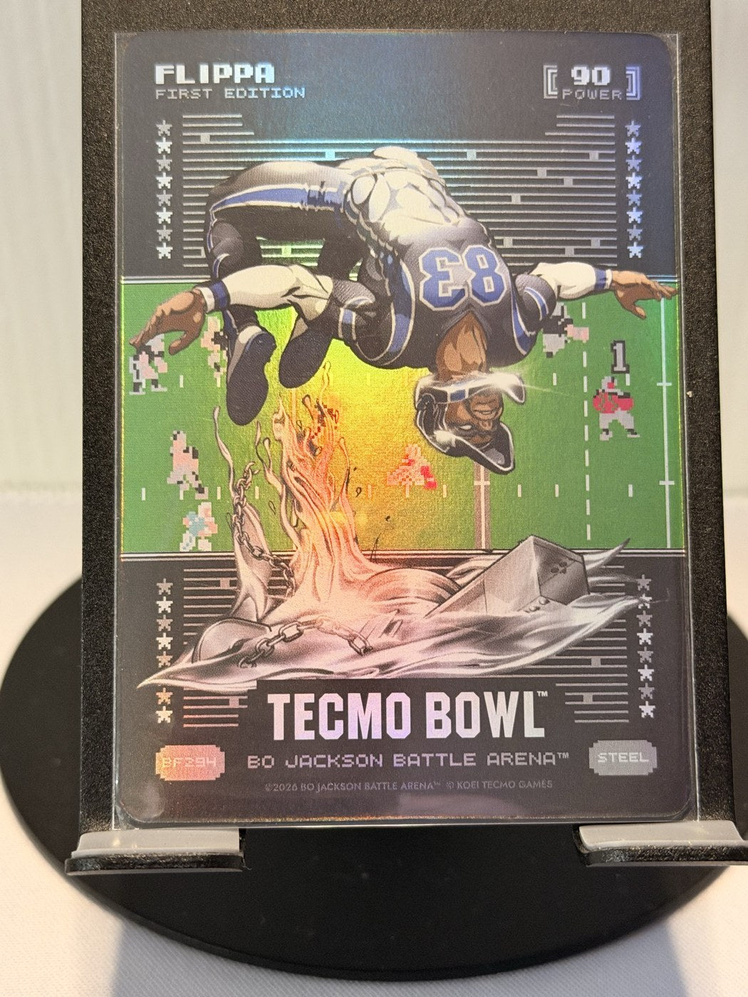 2026 Bo Jackson Battle Arena Flippa First Edition Steel #BF294 Power 90 (front)