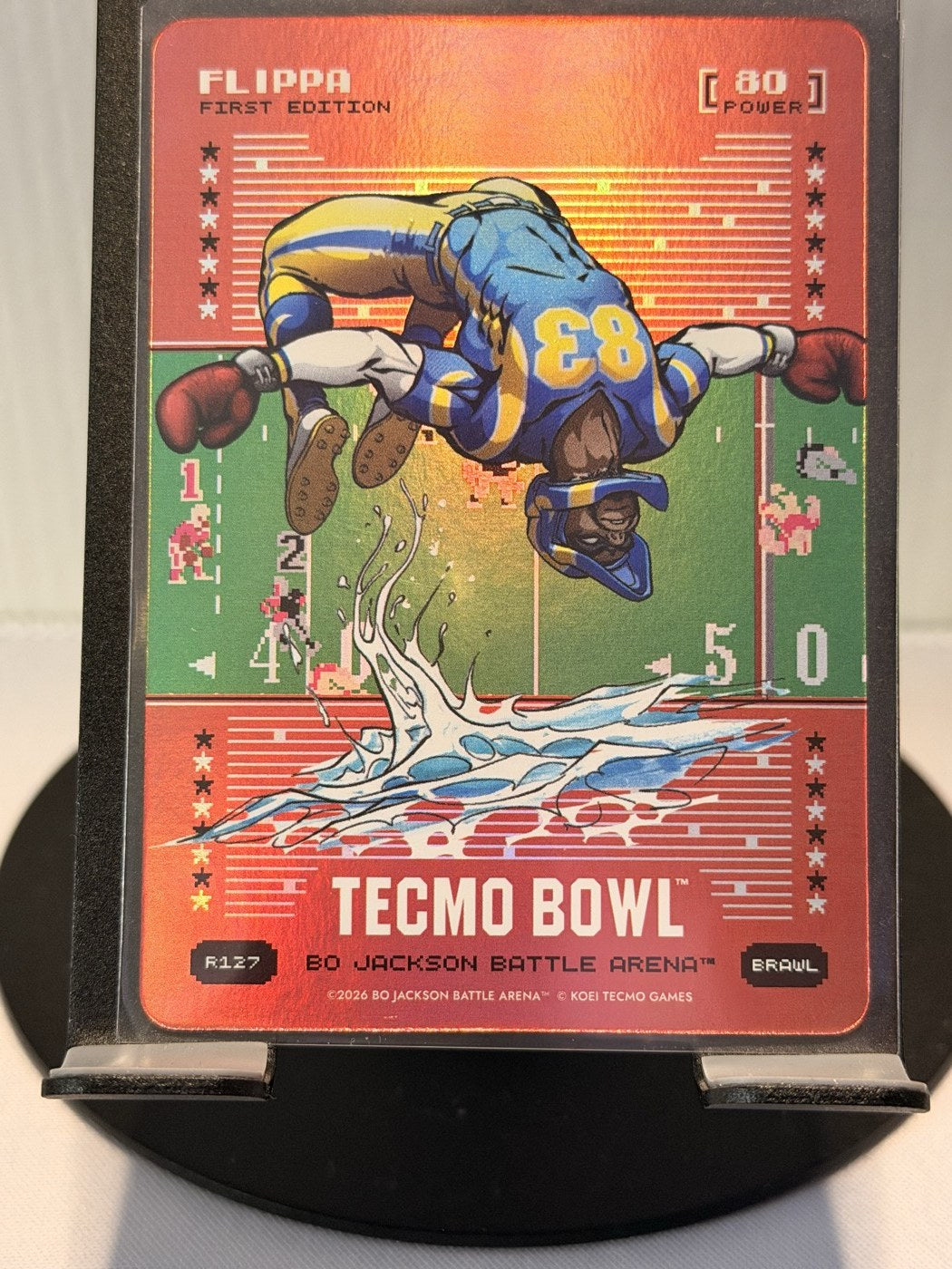 2026 Bo Jackson Battle Arena Flippa First Edition Brawl #R127 Power 80 (front)