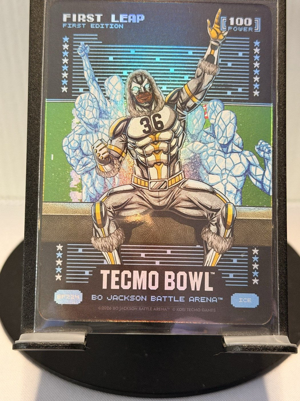 2026 Bo Jackson Battle Arena First Leap First Edition Ice #BF224 Power 100 (front)