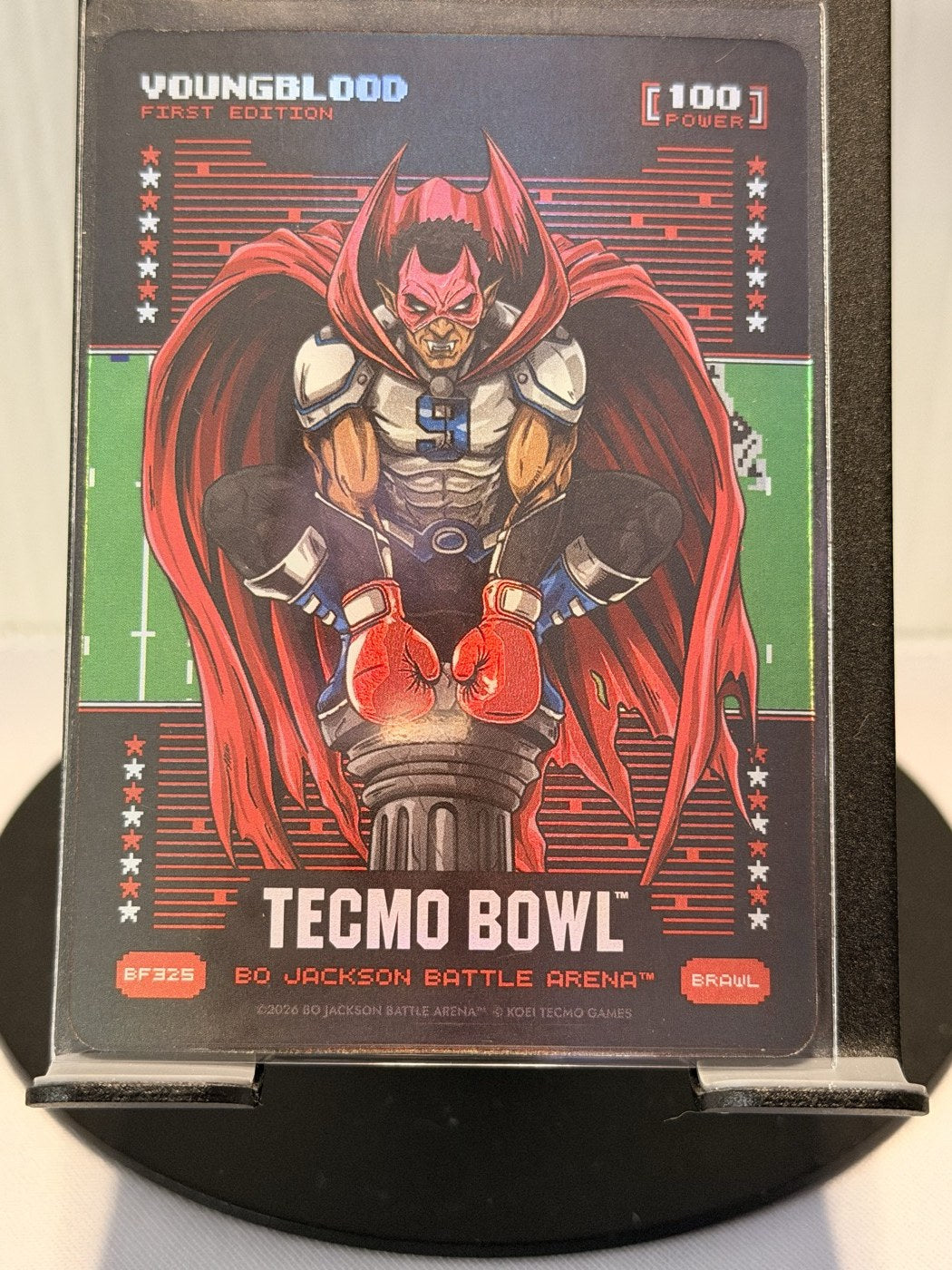 2026 Bo Jackson Battle Arena Youngblood First Edition Brawl #BF325 Power 100 (front)