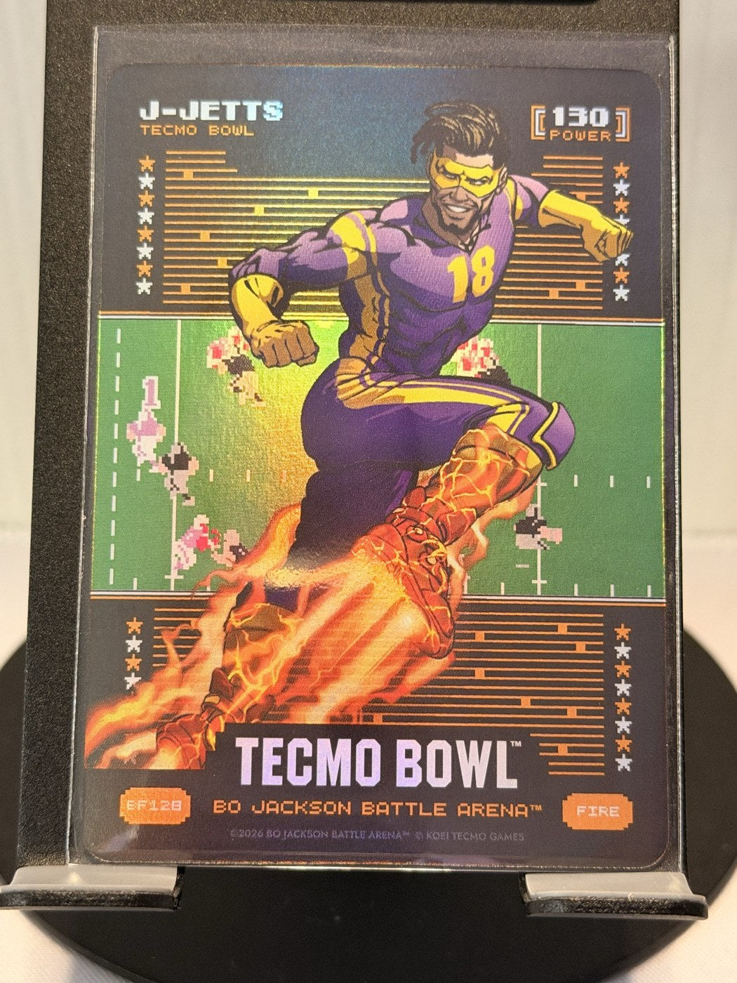2026 Bo Jackson Battle Arena J-Jetts Fire #BF128 Power 130 (front)