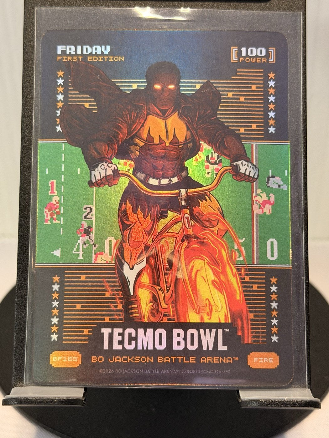 2026 Bo Jackson Battle Arena Friday First Edition Fire #BF165 Power 100 (front)