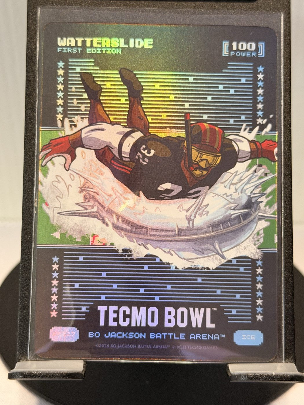 2026 Bo Jackson Battle Arena Watterslide First Edition Ice #BF227 Power 100 (front)