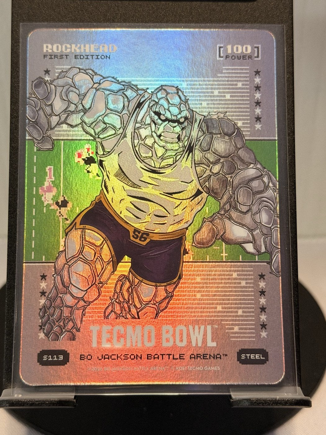 2026 Bo Jackson Battle Arena Rockhead First Edition Steel #S113 Power 100 (front)