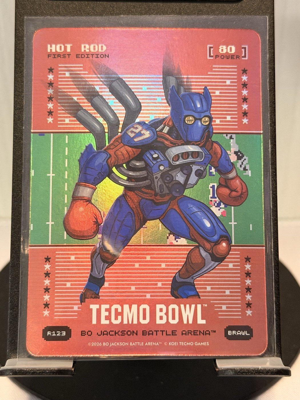 2026 Bo Jackson Battle Arena Hot Rod First Edition Brawl #R123 Power 80 (front)