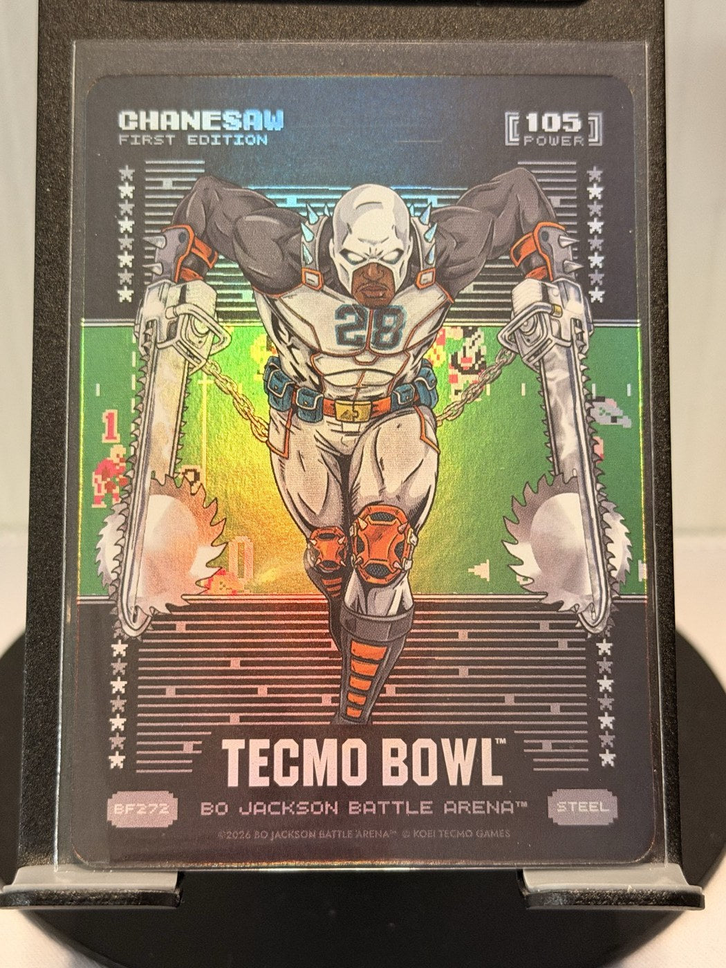 2026 Bo Jackson Battle Arena Chanesaw First Edition Steel #BF272 Power 105 (front)